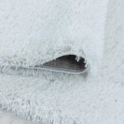 Unamourdetapis Tapis poils longs shaggy tissé motif uni UNI B, Blanc* Tapis Uni