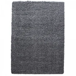 Unamourdetapis Tapis poils longs shaggy tissé motif uni UNI L, Gris* Tapis Uni