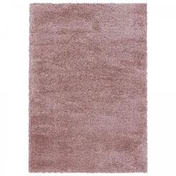 Unamourdetapis Tapis poils longs shaggy tissé motif uni UNI B, Rose* Tapis Uni