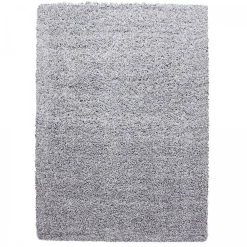 Unamourdetapis Tapis poils longs shaggy tissé motif uni UNI L, Argent* Tapis Uni