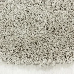 Unamourdetapis Tapis poils longs shaggy tissé motif uni UNI I, Beige* Tapis Pour Salon|Tapis Uni