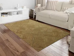 New Vente-unique Tapis rectangle 100% jute tressé -160 x 230 cm - Naturel - DAYA