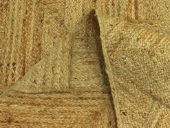 Hot Vente-unique Tapis rectangle 100% jute tressé - 200 x 290 cm - Naturel - DAYA