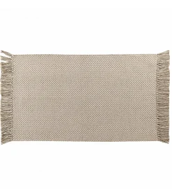 Discount Douceur D'Intérieur Tapis Rectangle (50 x 80 cm) Pietro, Coton & Polyester Tissé - 50x80cm - Beige
