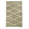 Tapis rectangle Balte 100% coton kaki L.100 x l.150 cm