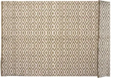 Deko & Co Tapis rectangle en jute et coton L.180 x l.120 cm* Tapis Jute Et Naturel|Tapis Pour Salon
