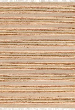 Balta Tapis rectangulaire Leela à franges crème et rose L.170 x l.120 cm* Tapis Intérieur|Tapis Persan Et Berbère