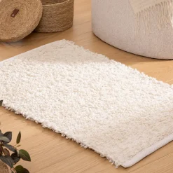 Atmosphera Créateur D'Intérieur Tapis rectangulaire Soana bouclette 60x90cm- Blanc- Atmosphera* Tapis Uni