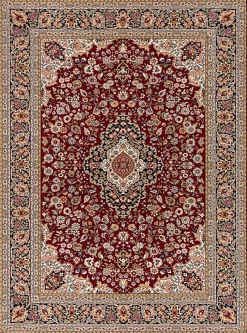 Balta Tapis rectangulaire style oriental Persan rouge L.170 x l.120 cm* Tapis Intérieur|Tapis Persan Et Berbère