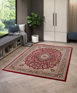 Balta Tapis rectangulaire style oriental Persan rouge L.170 x l.120 cm* Tapis Intérieur|Tapis Persan Et Berbère