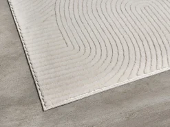 The Carpet Tapis Rio salon antidérapant arc, Crème, 80 x 150 cm* Tapis Pour Chambre