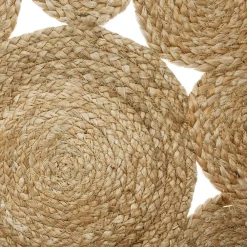 Hot Jja Tapis rond en jute ajouré Esra Ø80 cm