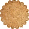 Sale Deko & Co Tapis rond en jute naturel Kolkata Deco&Co ⌀120cm