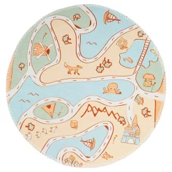 Sale Paris Prix Tapis Rond Enfant Imprimé "Bambini IV" 160cm Multicolore