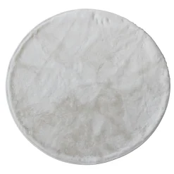 Online Ornami Tapis rond fausse fourrure beige ⌀90cm