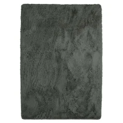 The Deco Factory Tapis salon à base fine souple extra doux gris foncé 225x340