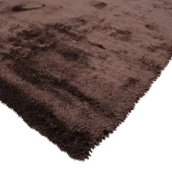 The Deco Factory Tapis salon à poils longs extra-doux marron 120x160* Tapis Pour Salon
