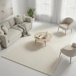 Unamourdetapis Tapis salon DEMILU Tapis doux en relief, crème* Tapis Pour Chambre