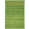 Hot The Deco Factory Tapis salon en bambou larges lattes ganse vert 160x230
