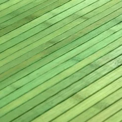 Hot The Deco Factory Tapis salon en bambou larges lattes ganse vert 160x230