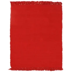 The Deco Factory Tapis salon en coton rouge 150x200* Tapis Pour Chambre