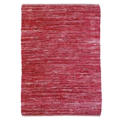 The Deco Factory Tapis salon en cuir tressé burgundy 160x230* Tapis Pour Chambre