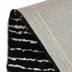 Unamourdetapis Tapis salon et chambre fait à la main motif géométrique RAGGAL, Noir, blanc* Tapis Pour Salon