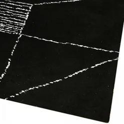 Unamourdetapis Tapis salon et chambre fait à la main motif géométrique RAGGAL, Noir, blanc* Tapis Pour Salon