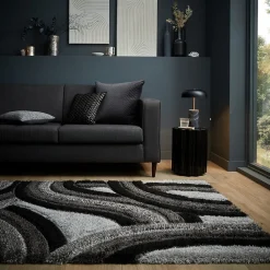 Novatrend Tapis salon et chambre épais moderne FUZZY 120x170 cm* Tapis Pour Chambre