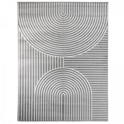 Unamourdetapis Tapis salon et chambre tissé motif géométrique LYN49 ARCRIL, gris* Tapis Pour Chambre