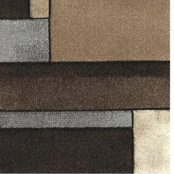 Unamourdetapis Tapis salon et chambre tissé motif géométrique LYN8 GEOME, Marron, noir, beige* Tapis Pour Chambre