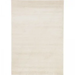 Clearance Unamourdetapis Tapis salon et chambre tissé motif uni ALEGRIA, écru