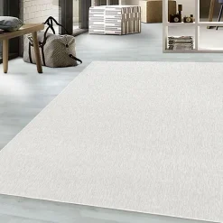 Unamourdetapis Tapis salon et chambre tissé motif uni SAKRDA, écru* Tapis Uni