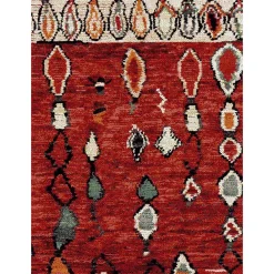 Sale Unamourdetapis Tapis salon et chambre tissé motif berbère MO 75, rouge