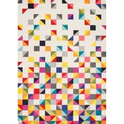 Unamourdetapis Tapis salon et chambre tissé motif géométrique LYN6 BOUTIK, multicolore* Tapis Pour Chambre