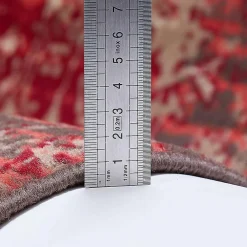Unamourdetapis Tapis salon et chambre tissé motif ethnique LYN1 PATWORK, rouge* Tapis Persan Et Berbère