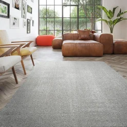 Unamourdetapis Tapis salon et chambre tissé motif uni ALEGRIA, gris* Tapis Uni