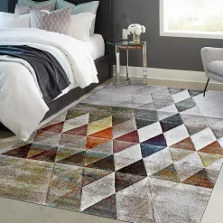 Unamourdetapis Tapis salon et chambre tissé motif géométrique LYN8 BELO 19, beige* Tapis Intérieur