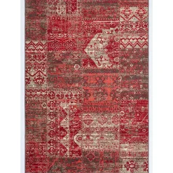 Unamourdetapis Tapis salon et chambre tissé motif ethnique WORKYPATCH, rouge* Tapis Intérieur|Tapis Pour Chambre
