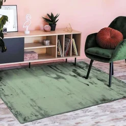 Online The Deco Factory Tapis salon extra-doux effet velours vert foncé 120x170