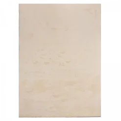 Unamourdetapis Tapis salon LYN10 LAVABLE, soft et soyeux, tapis uni à l'aspect Shaggy, beige* Tapis Pour Chambre|Tapis Uni