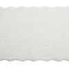 Vente-unique Tapis shaggy à poils longs bords ondulés - 160 x 230 cm - Blanc - NERIDA