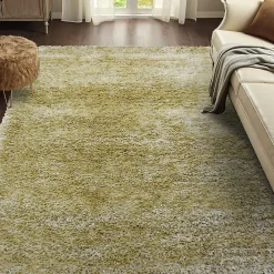 Unamourdetapis Tapis shaggy fait main motif uni MALAIDORY, Écru, beige* Tapis Intérieur