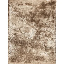 Unamourdetapis Tapis shaggy fait main motif uni ADORE 2, noisette* Tapis Uni