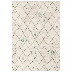 Unamourdetapis Tapis shaggy tissé motif berbère AMORE 2, écru, bleu* Tapis Intérieur|Tapis Persan Et Berbère