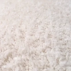 Clearance Unamourdetapis Tapis shaggy tissé motif uni LYN4 UNILA, crème