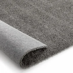 Unamourdetapis Tapis shaggy tissé motif uni TAPITOP, gris ,blanc* Tapis Uni