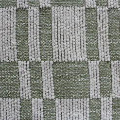 Ornami Tapis tissé en coton vert kaki L.90 x l.60 cm* Tapis Intérieur