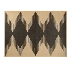 Outlet JBY Creation Tapis tissé plat Izel ethnique naturel L.200 x l.150 cm