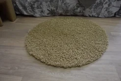 Online Tapis toucher bouclette beige Ø90 x ep.3cm